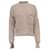 Marni Pullover aus beiger Wolle mit besticktem Logo  - Ansicht 1