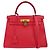 Hermès Hermes Kelly Red Evercalf with Gold Hardware 28