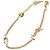 Saint Laurent Pulsera con dije de corazón Dorado