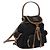 Miu Miu Zaino medio in tela e pelle Nero - vista 5