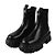 Prada Botas Chelsea Monolith de cuero cepillado Negro