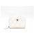 Chanel Portacarte con zip CC classico in Caviar bianco argento - vista 2
