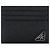 Prada Men's Triangle Logo Saffiano Leather Card Holder Black