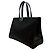 Chanel Borsa Shopping Boy in Pelle di Agnello Nera Nero - vista 3