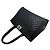 Chanel Borsa Shopping Boy in Pelle di Agnello Nera Nero - vista 6
