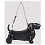 Thom Browne Borsa Baguette Hector in pelle Pebble Grain Nero - vista 7