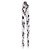 Alexander Mcqueen Foulard in chiffon di seta con teschio Marrone - vista 5