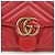 Gucci Mini bolso de hombro GG Marmont matelassé rojo - vista 2
