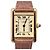 Cartier Must Tank Silber vergoldete Uhr Weiß