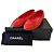 Chanel Gesteppte Ballerinas Rot