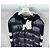 Moncler Gesteppte Strickjacke mit Reißverschluss und Logo Schwarz - Ansicht 4