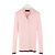 Gucci Besticktes Polohemd aus Kaschmir und Seide Rosa Pink