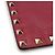 Valentino Clutch a Busta Rockstud Rossa Rosso - vista 10