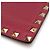 Valentino Clutch a Busta Rockstud Rossa Rosso - vista 11