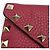 Valentino Clutch a Busta Rockstud Rossa Rosso - vista 12