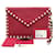 Valentino Clutch a Busta Rockstud Rossa Rosso - vista 2