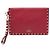 Valentino Clutch a Busta Rockstud Rossa Rosso - vista 6
