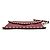 Valentino Clutch a Busta Rockstud Rossa Rosso - vista 9