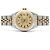 Rolex Datejust Quadrante in Lino Champagne Gold Orologio Combo Vintage da Donna - vista 16