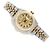 Rolex Datejust Quadrante in Lino Champagne Gold Orologio Combo Vintage da Donna - vista 19