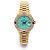Rolex Orologio Vintage da Donna in Oro Datejust Gold Turquoise Blue Custom After Diamond Ruby Bezel - vista 14