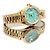 Rolex Orologio Vintage da Donna in Oro Datejust Gold Turquoise Blue Custom After Diamond Ruby Bezel - vista 19