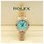 Rolex Orologio Vintage da Donna in Oro Datejust Gold Turquoise Blue Custom After Diamond Ruby Bezel - vista 2