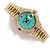 Rolex Orologio Vintage da Donna in Oro Datejust Gold Turquoise Blue Custom After Diamond Ruby Bezel - vista 21