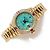 Rolex Orologio Vintage da Donna in Oro Datejust Gold Turquoise Blue Custom After Diamond Ruby Bezel - vista 22