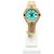 Rolex Orologio Vintage da Donna in Oro Datejust Gold Turquoise Blue Custom After Diamond Ruby Bezel - vista 3