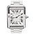 Cartier Tank Solo Steel Uhr Small Weiß