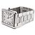 Cartier Reloj Tank Solo Steel Large Blanco - vista 2