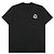 Moncler T-shirt a maniche corte in cotone con patch grafico da uomo Nero