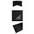 Prada Portafoglio bi-fold da uomo in Saffiano con logo triangolare Nero - vista 4