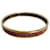 Hermès Bracelet Jonc Hermes en Or avec Émail Rouge Doré  - vue 5