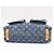 Borsa a tracolla Louis Vuitton Monogram Denim Baggy PM Blu Beige - vista 7