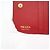 Portefeuille bi-fold Prada Saffiano Triangle Noir Rouge - vue 13