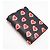 Portefeuille bi-fold Prada Saffiano Triangle Noir Rouge - vue 2