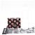 Portefeuille bi-fold Prada Saffiano Triangle Noir Rouge - vue 3