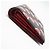 Portefeuille bi-fold Prada Saffiano Triangle Noir Rouge - vue 8