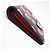 Portefeuille bi-fold Prada Saffiano Triangle Noir Rouge - vue 9