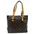 Borsa a mano Louis Vuitton Monogram Cabas Piano Marrone Beige