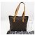 Borsa a mano Louis Vuitton Monogram Cabas Piano Marrone Beige - vista 3