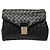 Bottega Veneta Intrecciato Clutch-Tasche Schwarz