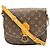Bolso de hombro LOUIS VUITTON Monogram Saint Cloud GM Castaño Beige