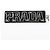 Portachiavi in pelle con logo Prada in nero e argento - vista 2