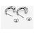 Orecchini a mezzo cerchio in argento Tiffany & Co. - vista 7