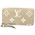 Portefeuille Zippy Louis Vuitton Monogram Empreinte Bicolor Beige Écru