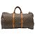 Borsa Boston Louis Vuitton Monogram Keepall 60 Marrone Beige