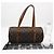 Borsa Louis Vuitton Monogram Papillon 30 Marrone Beige - vista 3